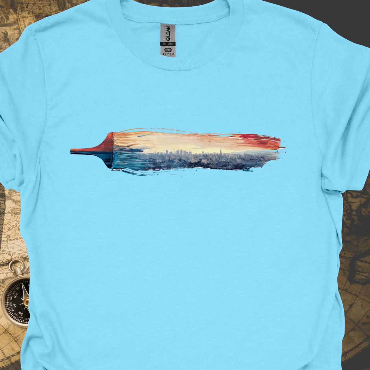 Brushstroke City, USA T-Shirt