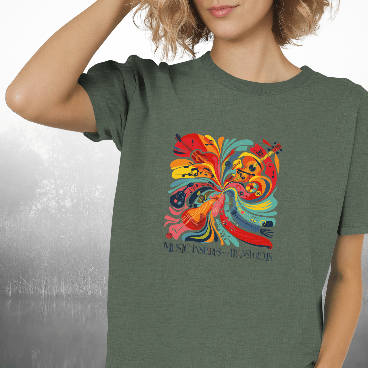 Music Inspires and Transforms T-Shirt