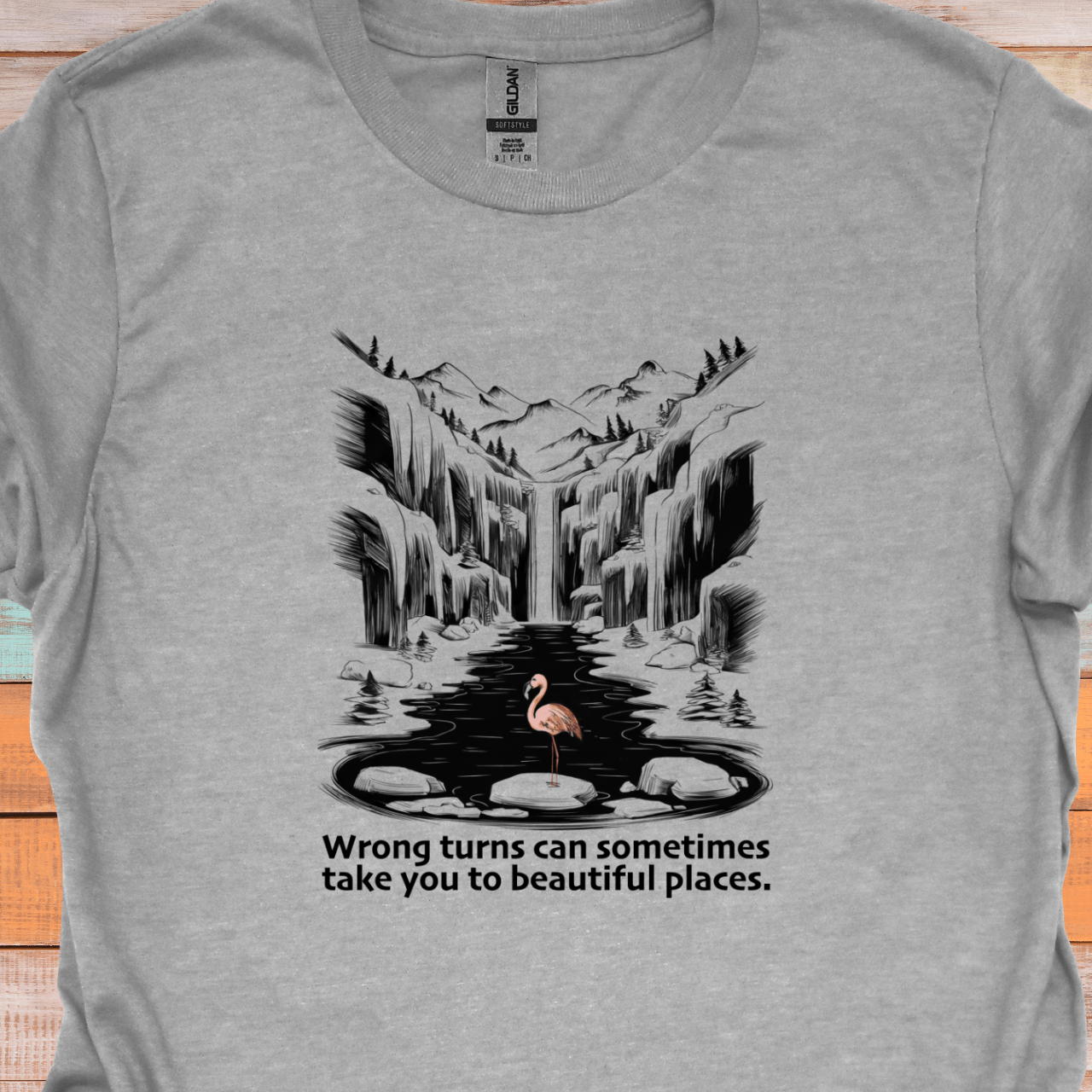 Flamingo That Took a Wrong Turn T-Shirt
