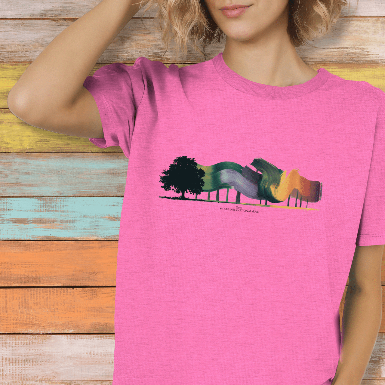 Trees in Abstract Color T-Shirt