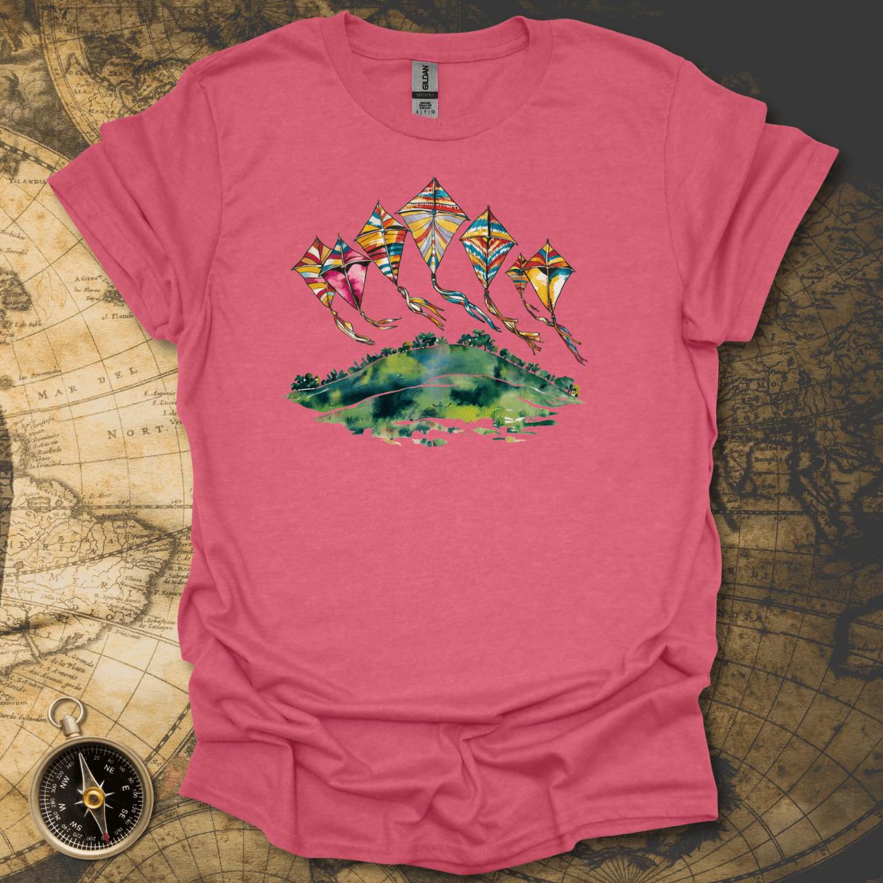 Kites Over a Hill T-Shirt