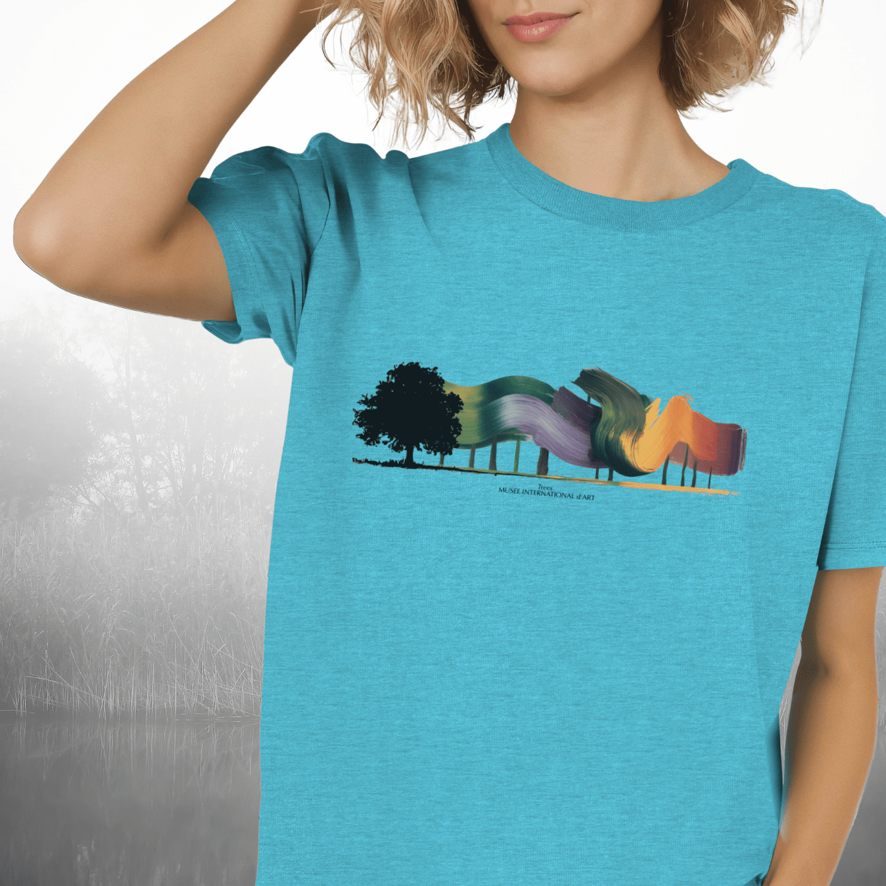 Trees in Abstract Color T-Shirt