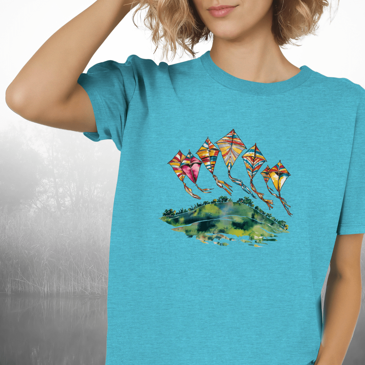 Kites Over a Hill T-Shirt