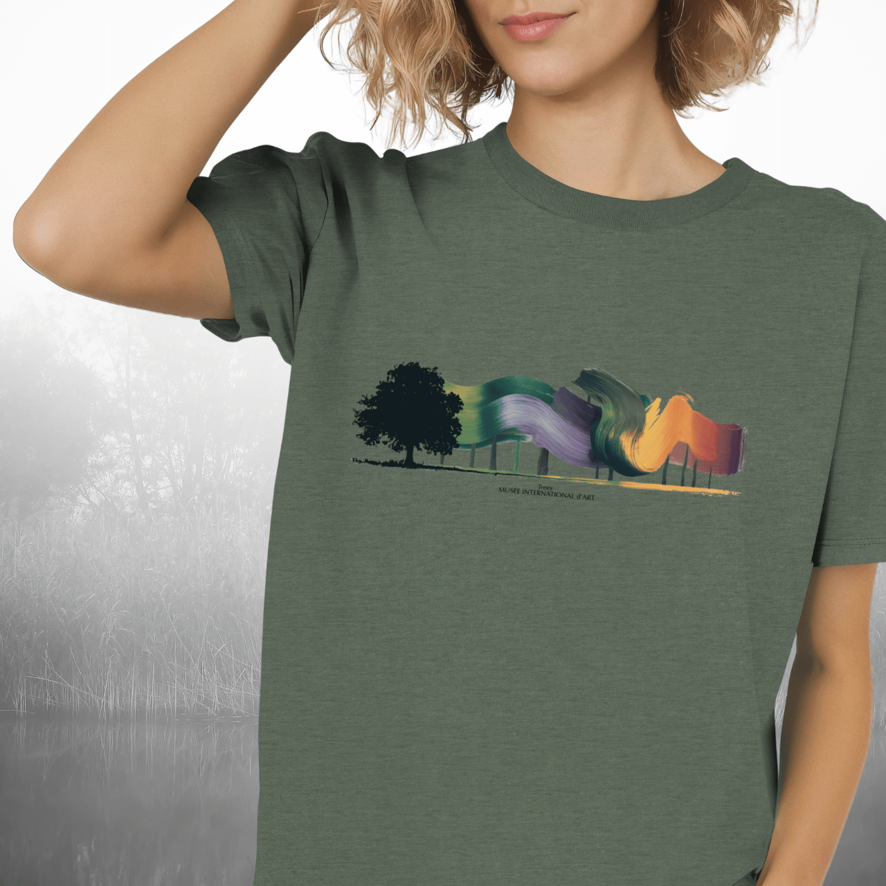 Trees in Abstract Color T-Shirt