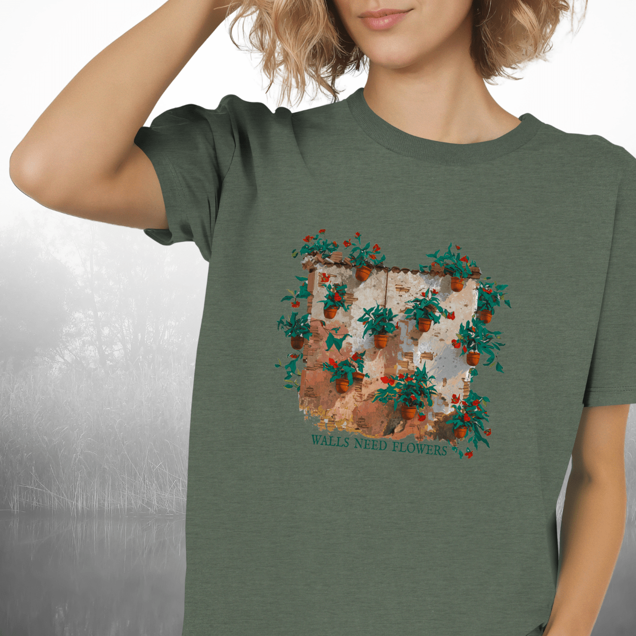 Walls Need Flowers! T-Shirt