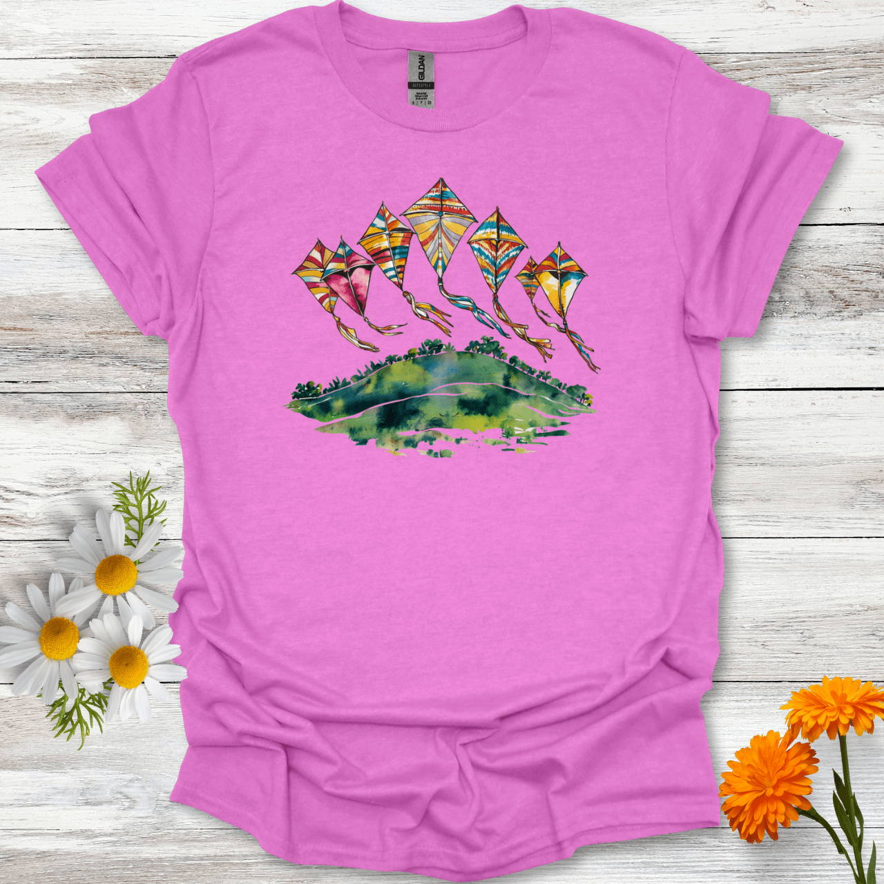 Kites Over a Hill T-Shirt