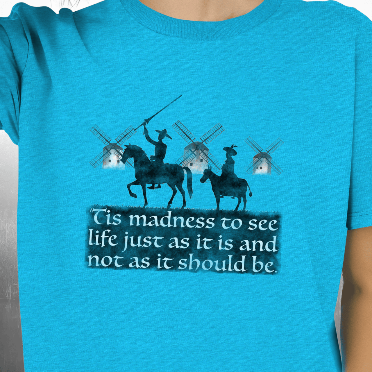 Don Quixote with Windmills T-Shirt
