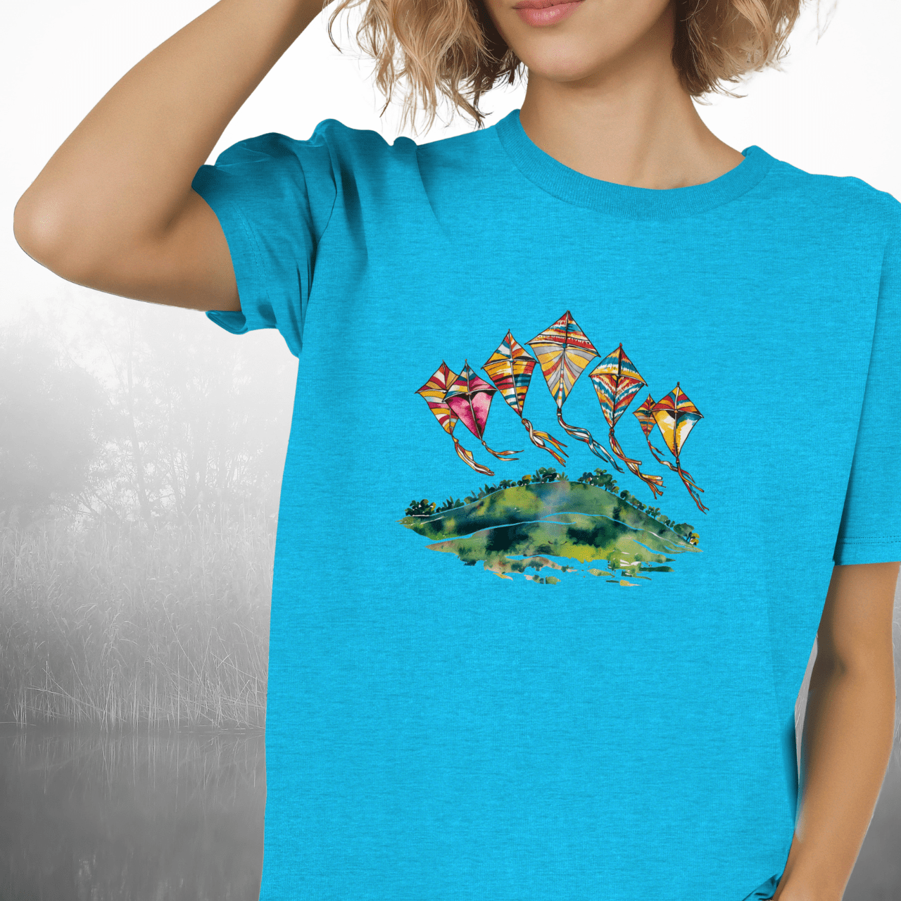 Kites Over a Hill T-Shirt