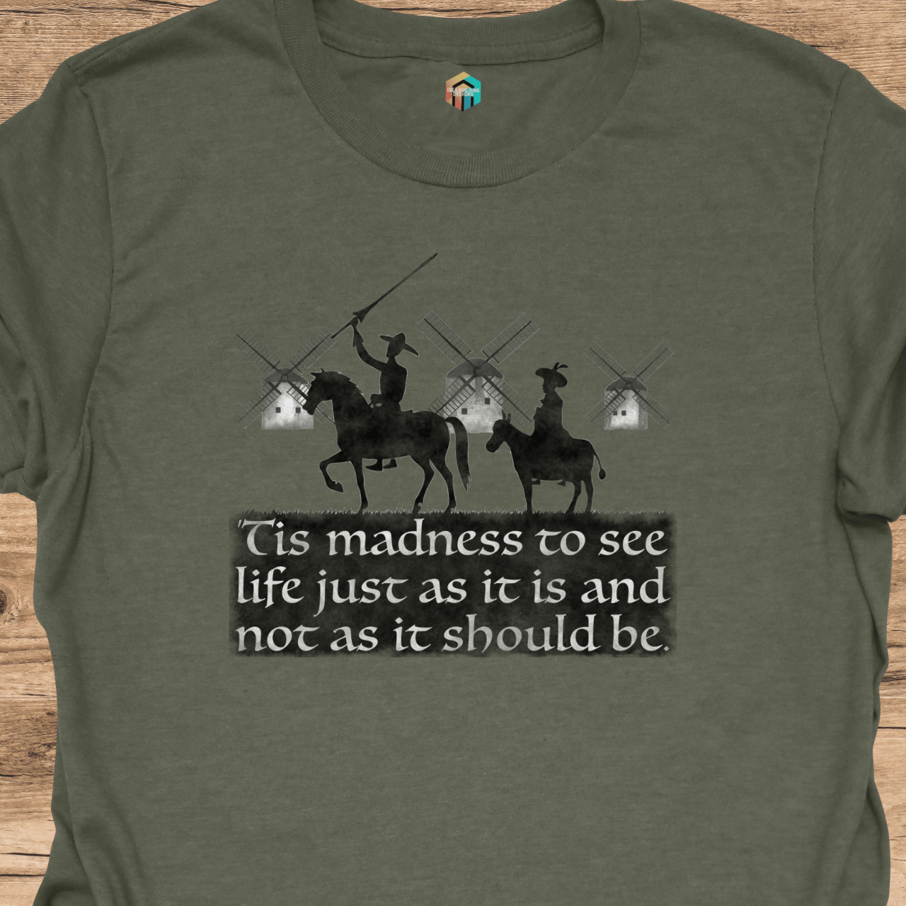 Don Quixote with Windmills T-Shirt