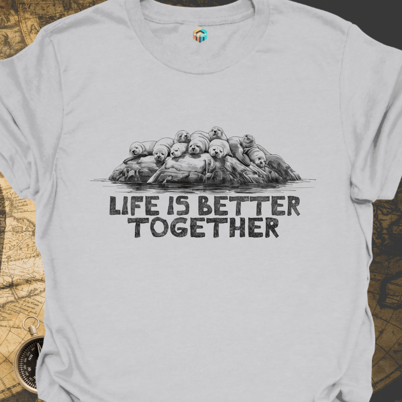 Life is Better Together Sea Lions T-Shirt
