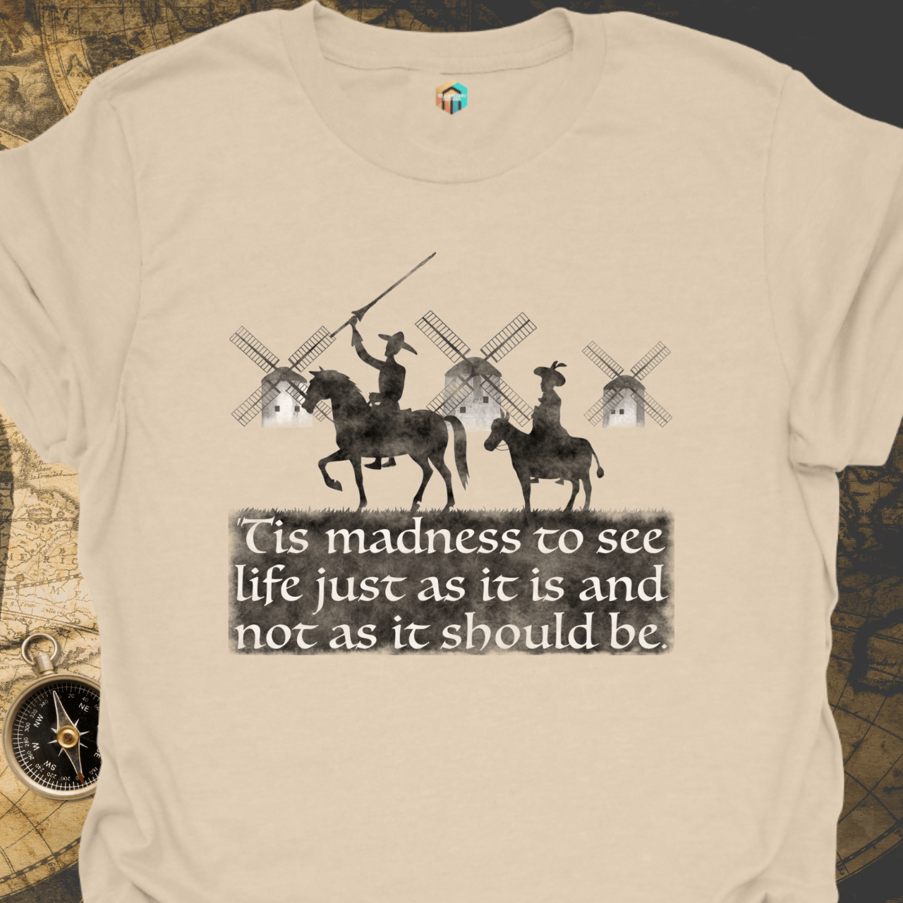 Don Quixote with Windmills T-Shirt