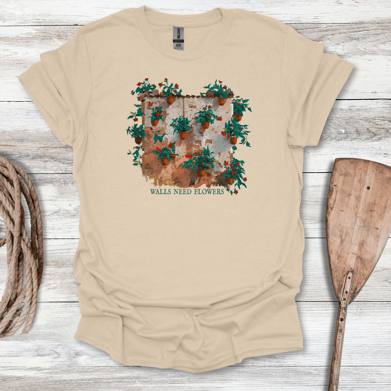 Walls Need Flowers! T-Shirt