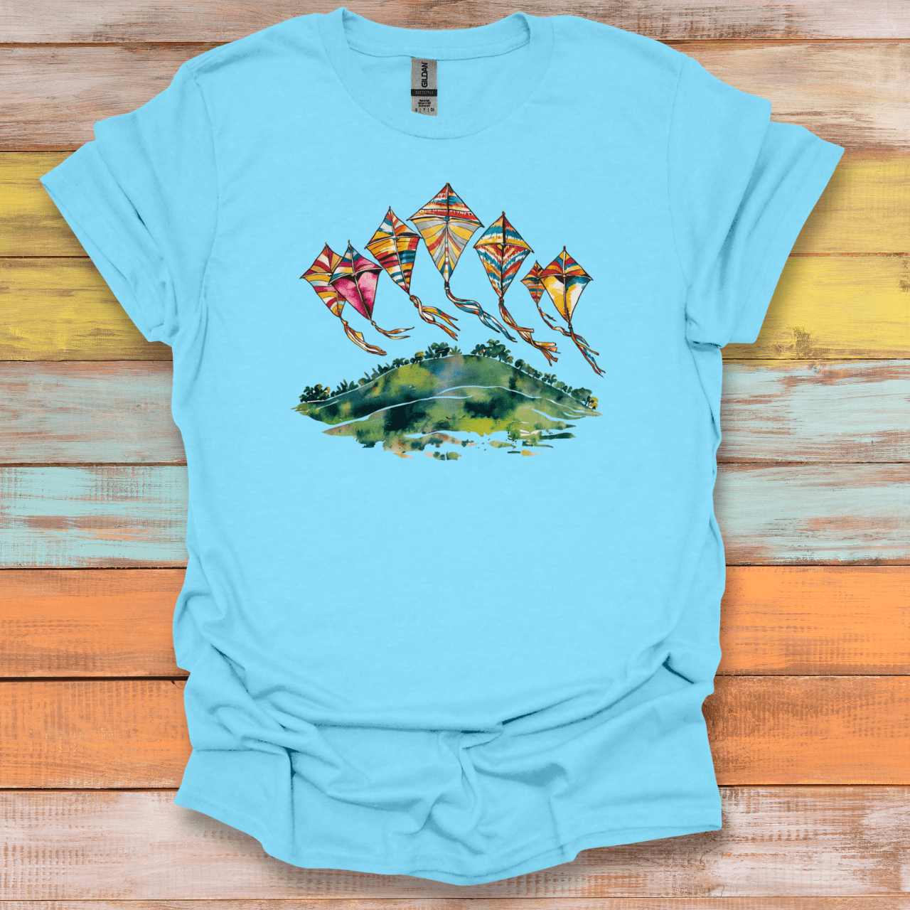 Kites Over a Hill T-Shirt