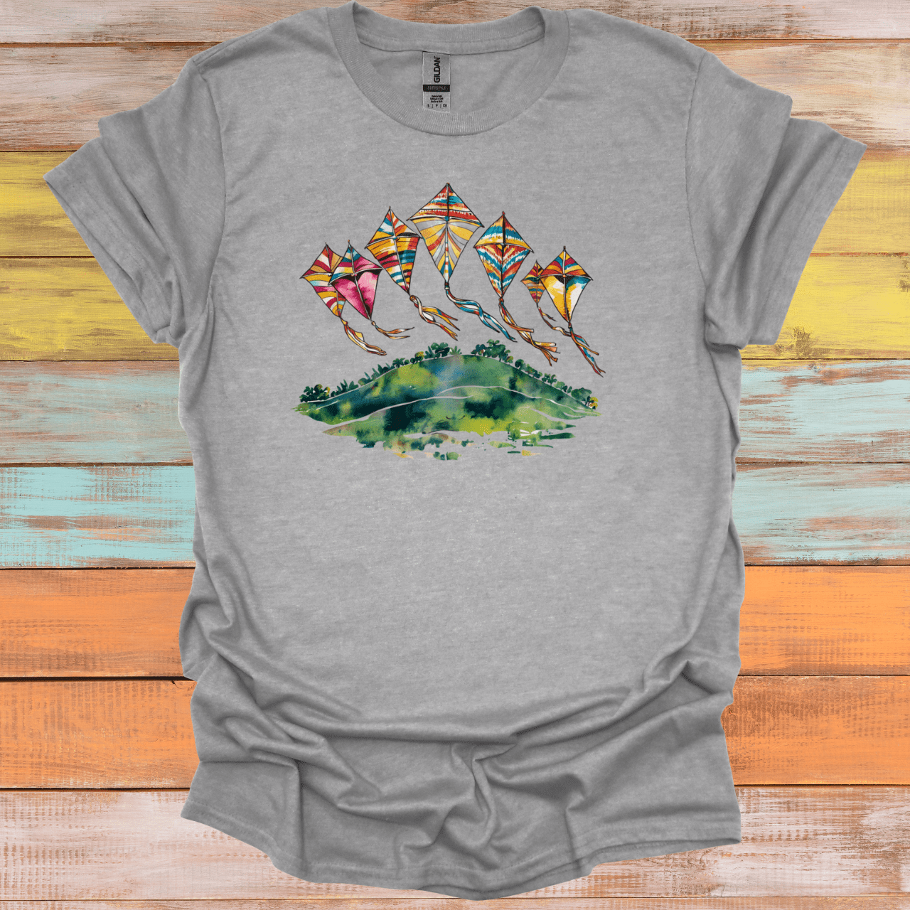 Kites Over a Hill T-Shirt