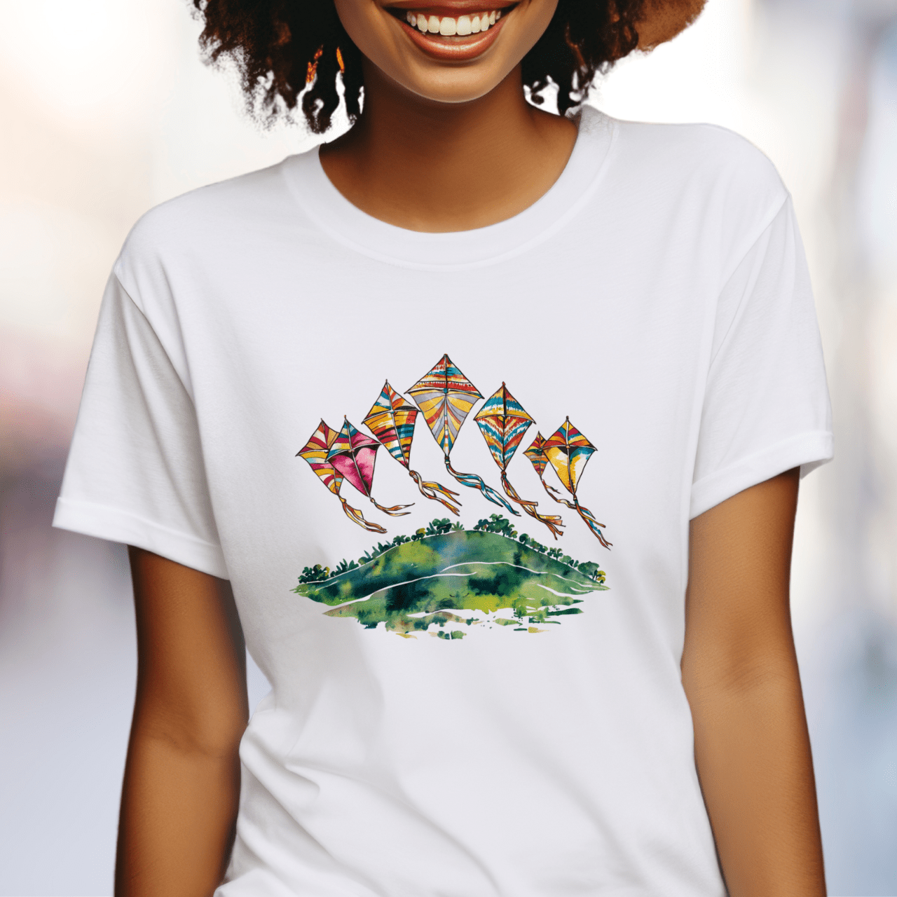 Kites Over a Hill T-Shirt