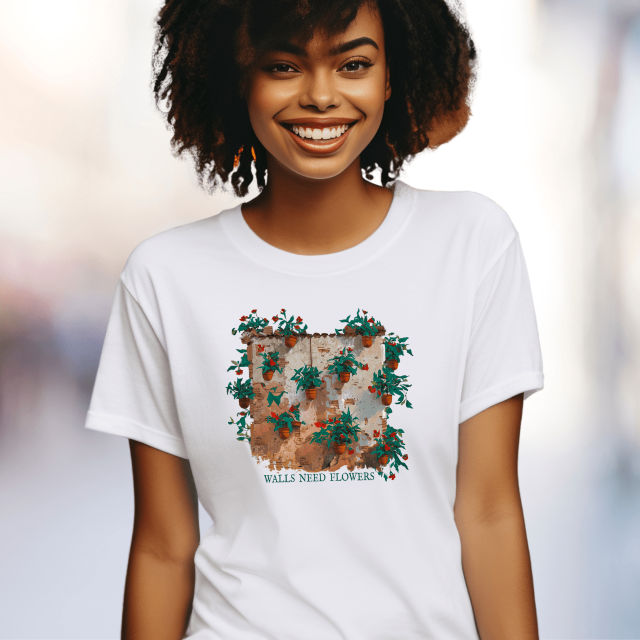 Walls Need Flowers! T-Shirt