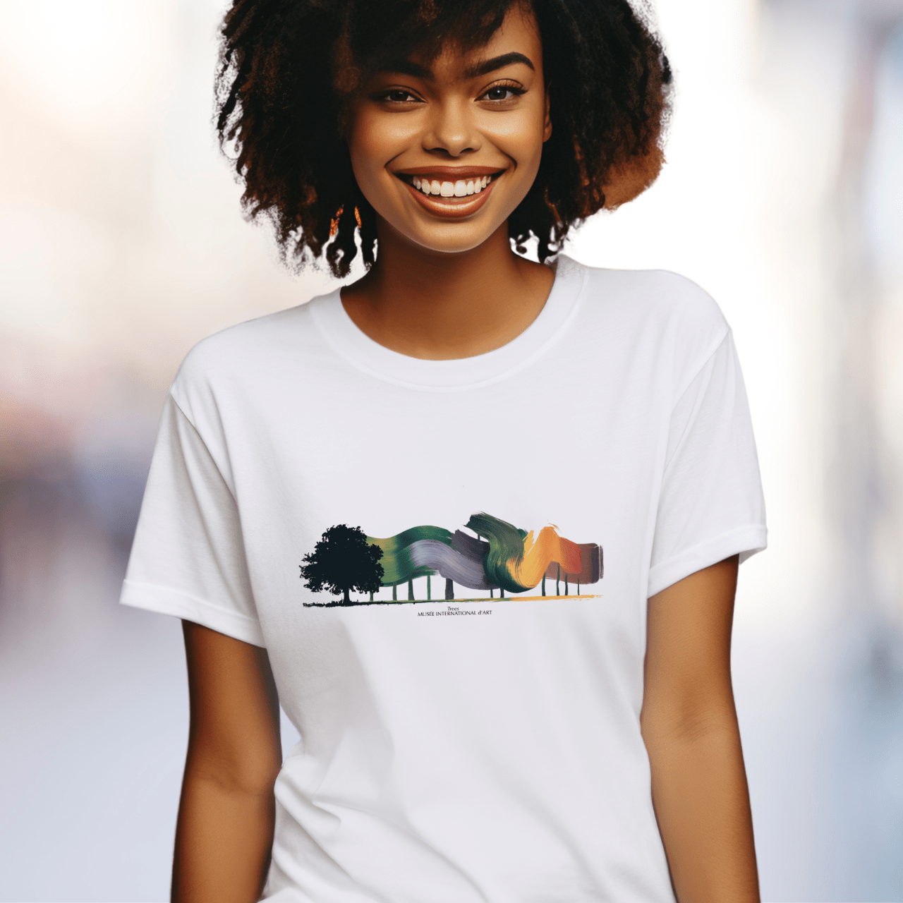 Trees in Abstract Color T-Shirt